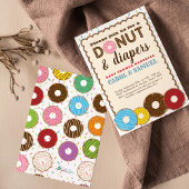 Invitation Baby shower Chic Donut & Diapers Couples