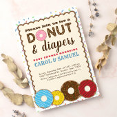 Invitation Baby shower Chic Donut & Diapers Couples
