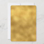 Invitation Baby shower Chic Gold Flowers (Dos)