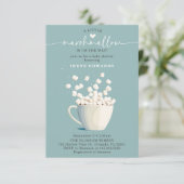 Invitation Baby shower Chic Mint Marshmallow (Debout devant)