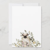 Invitation Baby Shower Chiot Pug (Dos)