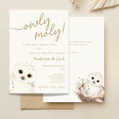 Invitation Baby Shower Chouette Moly