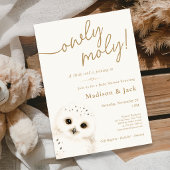 Invitation Baby Shower Chouette Moly