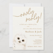Invitation Baby Shower Chouette Moly (Devant)