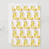 Invitation Baby shower Ciao Bambina Lemon (Dos)