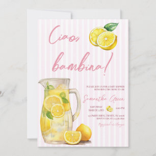 Invitation Baby shower Ciao Bambina Lemon