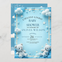 Invitation Baby shower Cielito Lindo