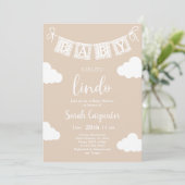 Invitation Baby shower Cielito Lindo (Debout devant)