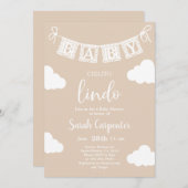 Invitation Baby shower Cielito Lindo (Devant / Derrière)