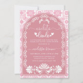 Invitation Baby shower Cielito Lindo Rose (Devant)
