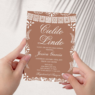 Invitation Baby shower Cielito Lindo Terracotta