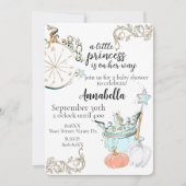 Invitation Baby shower Cinderella Princess (Devant)