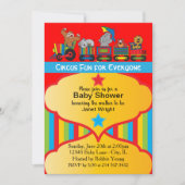 Invitation Baby shower Circus Fun (Devant)