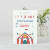 invitation baby shower cirque (Debout devant)