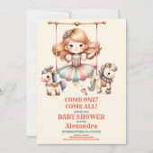 Invitation Baby shower cirque (Devant)
