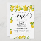 Invitation Baby shower citron (Devant)