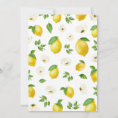 Invitation Baby shower citron (Dos)