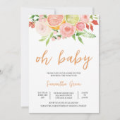 Invitation Baby Shower Citron (Devant)