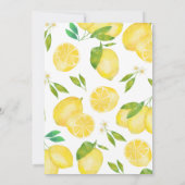 Invitation Baby shower citron (Dos)