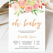 Invitation Baby Shower Citron