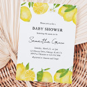 Invitation Baby-Shower Citron