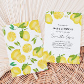 Invitation Baby-Shower Citron