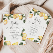 Invitation Baby shower citron