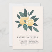 Invitation baby shower citron (Devant)