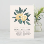 Invitation baby shower citron (Debout devant)