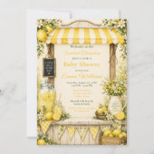Invitation Baby Shower Citron (Devant)