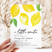Invitation Baby shower citron aquarelle