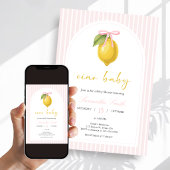 Invitation Baby Shower Citron Ciao