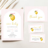 Invitation Baby Shower Citron Ciao