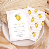 Invitation Baby Shower Citron Ciao
