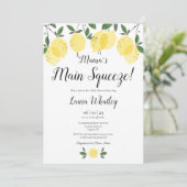 Invitation Baby Shower Citron de Mama's Main Squeeze (Debout devant)
