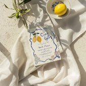 Invitation Baby shower citron italien