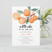 Invitation Baby Shower Citron Mignon (Debout devant)