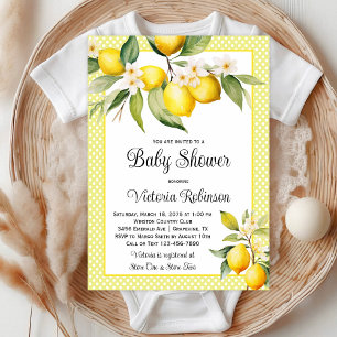 Invitation Baby Shower Citron Mignon