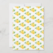 Invitation Baby Shower Citrons et Feuillage (Dos)