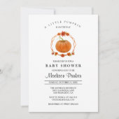 Invitation Baby shower citrouille (Devant)
