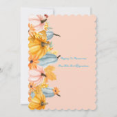 Invitation baby shower citrouille (Dos)