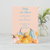Invitation baby shower citrouille (Debout devant)