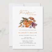 Invitation Baby shower citrouille (Devant)