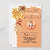 Invitation baby shower citrouille (Devant)