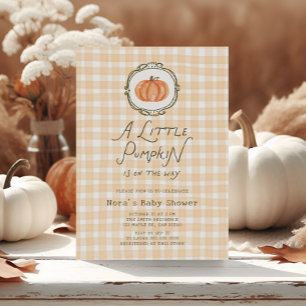Invitation Baby shower Citrouille