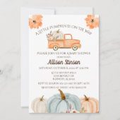 Invitation Baby shower citrouille (Devant)
