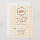 Invitation Baby shower Citrouille (Devant)