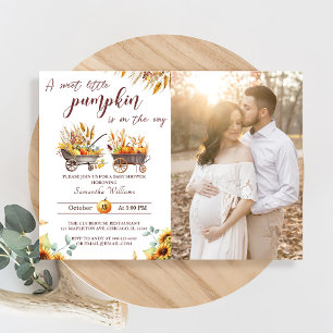 Invitation Baby shower citrouille A Sweet Little Citrouille I