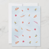 Invitation Baby shower Citrouille Automne (Dos)