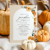 Invitation baby shower citrouille bébé